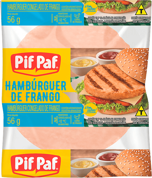 Hambúrguer De Frango Pif Paf Pacote 56g