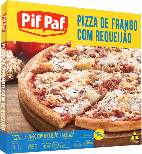 Pizza Pif Paf de Frango e Requeijão Caixa 460 g