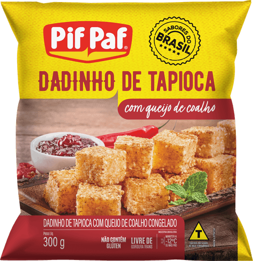 Dadinho de Tapioca Tradicional Pif Paf - Pacote 300g