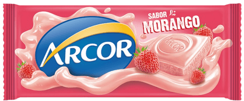 Chocolate Arcor Tablete Morango 80 g