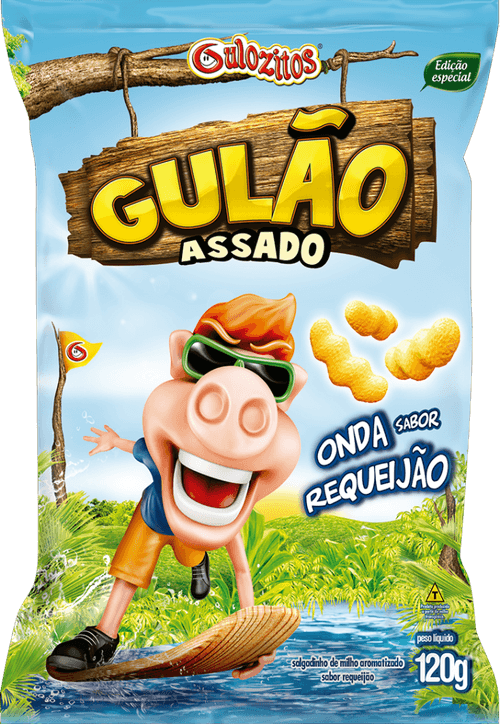 Gulão Assado Sabor Requeijão 120 g