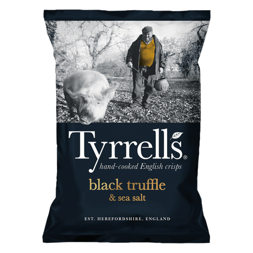 Batata Frita Com Trufa Preta E Sal Marinho Tyrrells Pacote 150g