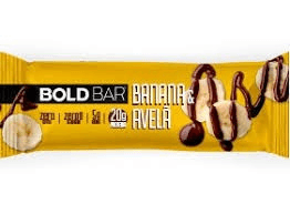 Barra de Proteína BoldBar Banana e Avelã 60g