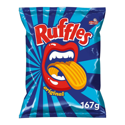 Batata Frita Ondulada Original Elma Chips Ruffles 167G Embalagem Econômica