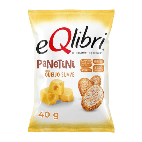 Snack Queijo Suave Eqlibri Panetini 40G