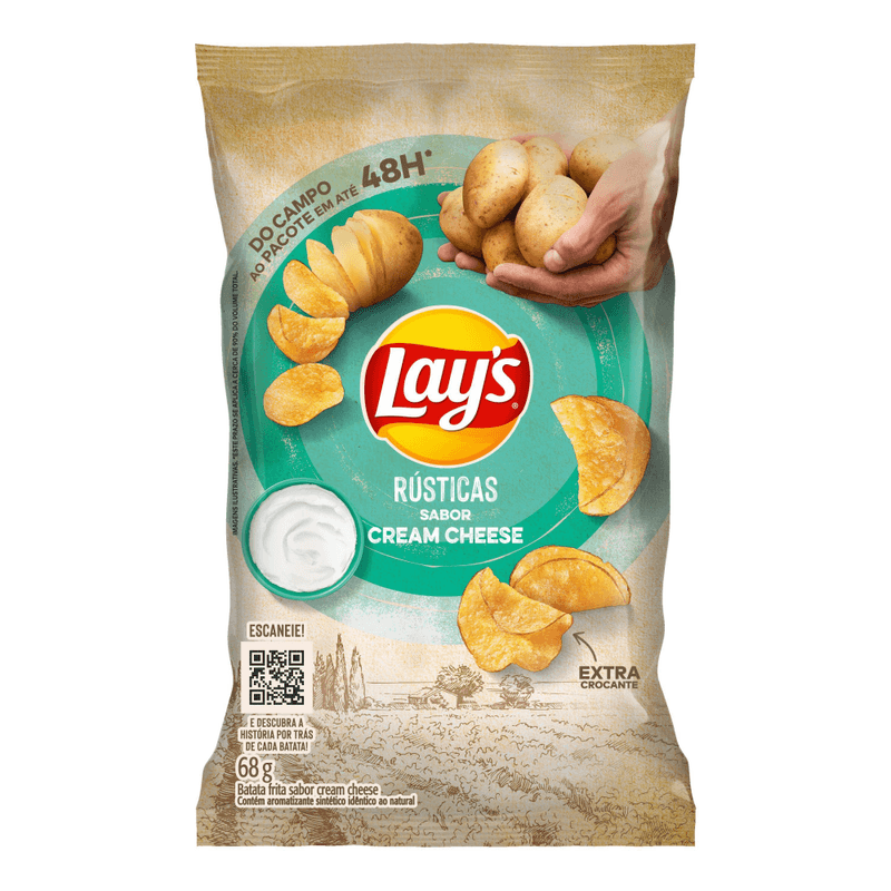 Batata-Frita-Lays-Rustica-Cream-Cheese-68G