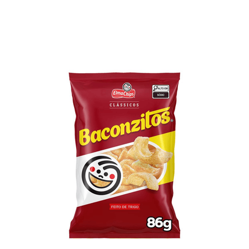 Salgadinho Bacon Elma Chips Baconzitos 86G