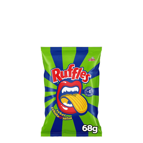 Batata Frita Ondulada Cebola E Salsa Elma Chips Ruffles 68G