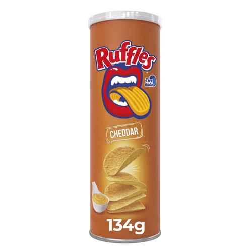 Salgadinho a Base De Batata Cheddar Ruffles Tira Onda Elma Chips Tubo 134G