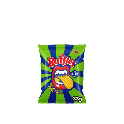 Batata Frita Ondulada Cebola E Salsa Elma Chips Ruffles 33G