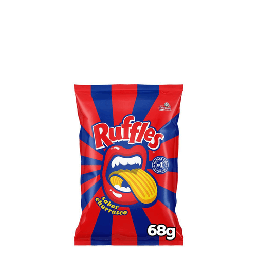 Batata Frita Ondulada Churrasco Elma Chips Ruffles 68G