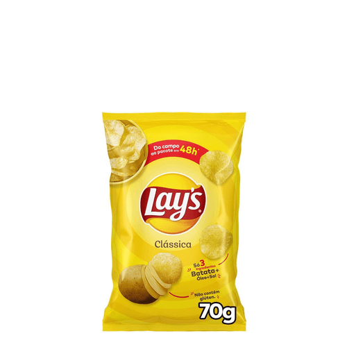 Batata Frita Lisa Clássica Lays 70G