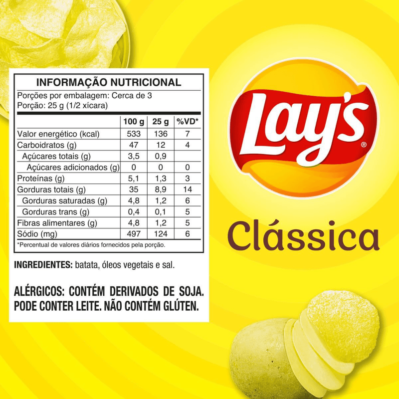 Batata-Frita-Lisa-Classica-Lays-70G