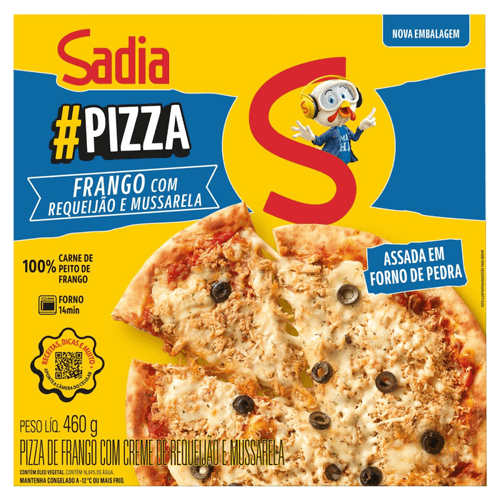 Pizza frango catupiry Sadia 460g