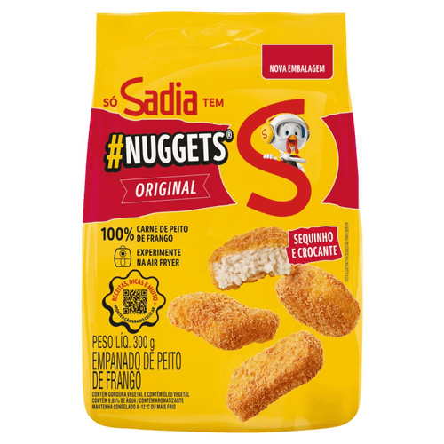 Nuggets frango tradicional 300g Sadia