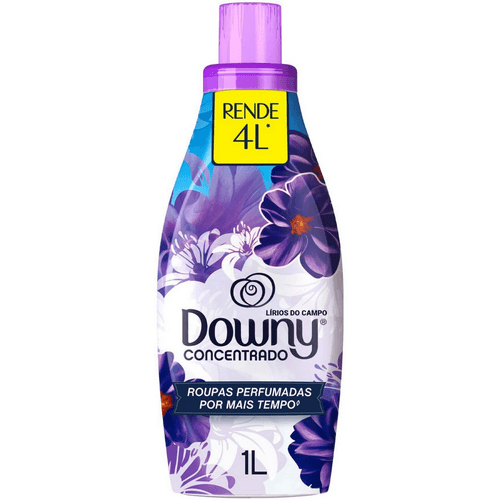 Amaciante de Roupa Concentrado Lírios do Campo Downy Frasco 1l