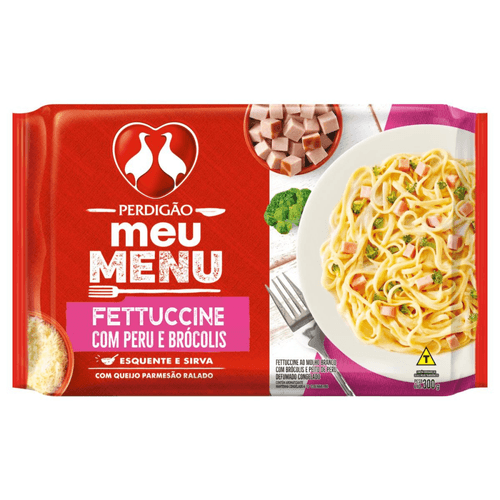 Fettuccine Com Peru E Brócolis Meu Menu Perdigão 300G