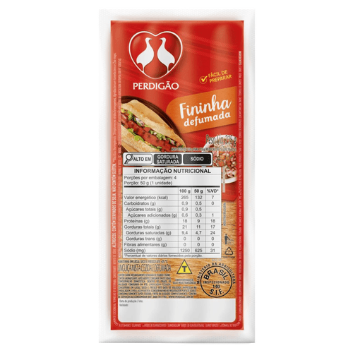 Linguiça Perdigão Mista Defumada 215g