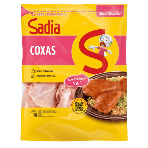 Coxa de frango congelada Sadia 1kg