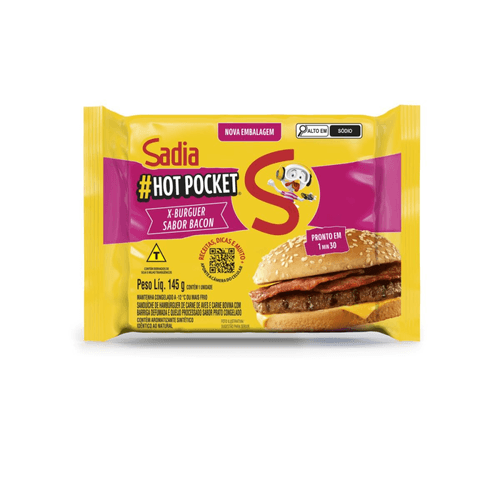 Hot Pocket X-Bacon Sadia 145g