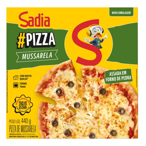 Pizza mussarela 440g Sadia