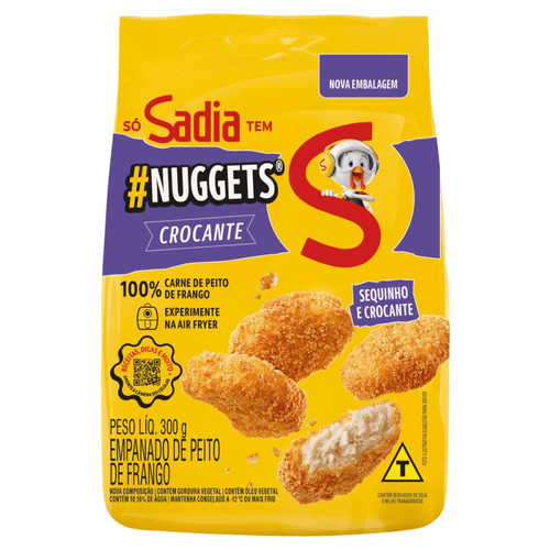 Nuggets frango crocante 300g Sadia