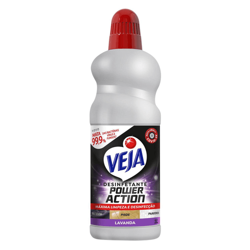 Desinfetante Multisuperficies Veja Power Action Lavanda 1L