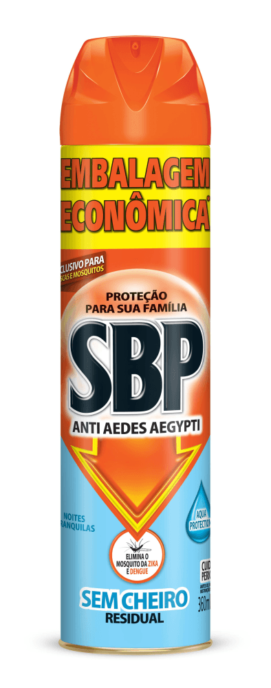 SBP Aerossol Anti Aedes Aegypti Sem Cheiro 360ml Embalagem Econômica