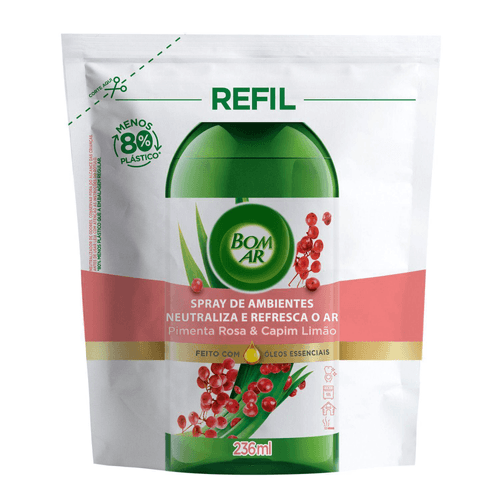 Desodorizador Bom Ar Refil De Ambientes Pimenta 236ml