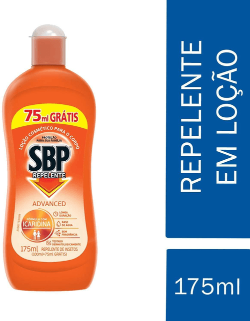 Repelente Corporal Loção com Icaridina SBP Advanced 175 ml