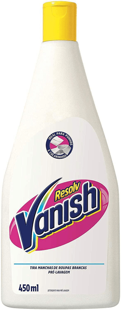 Tira Manchas Vanish Resolv Pré Lavagem para roupas brancas 450ml