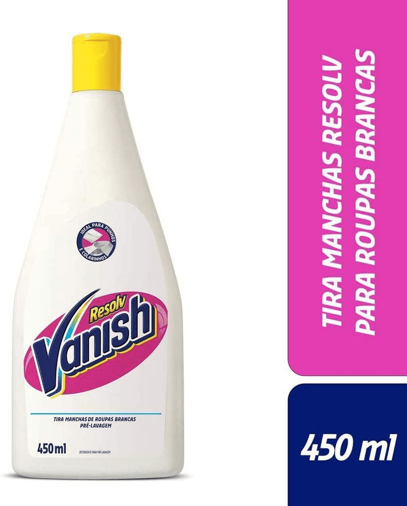 Tira-Manchas-Vanish-Resolv-Pre-Lavagem-para-roupas-brancas-450ml