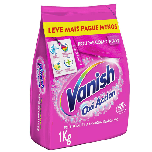 Tira Manchas Vanish em Pó Oxi Action para roupas coloridas Refil Econômico 1kg