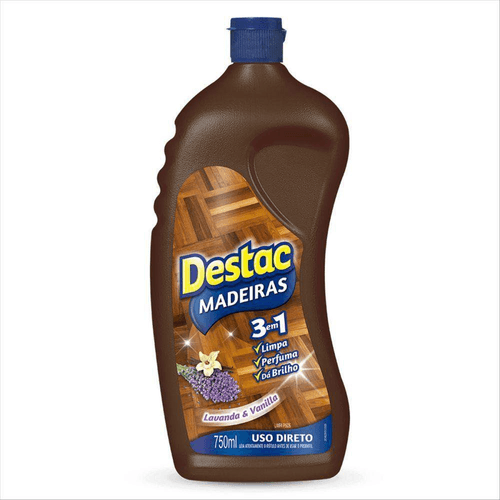 Limpa Piso Destac para Pisos de Madeira Lavanda e Vanilla 750ml