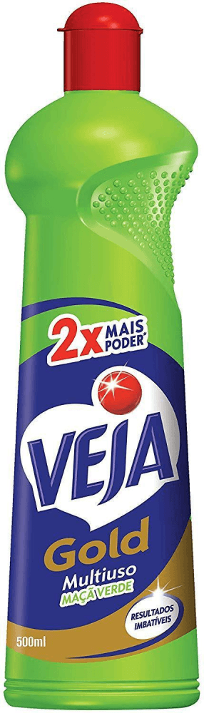 Limpador Multiuso Maçã-Verde Veja Explosão de Perfume Squeeze 500ml