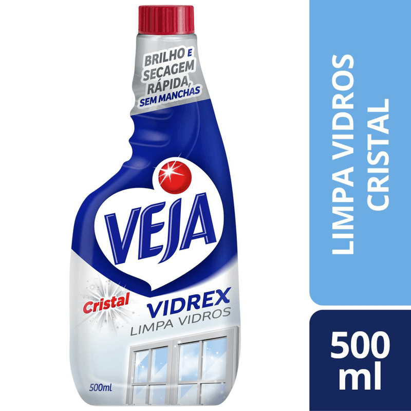 Limpa-Vidros-Spray-Veja-Vidrex-Cristal-500ml-Refil