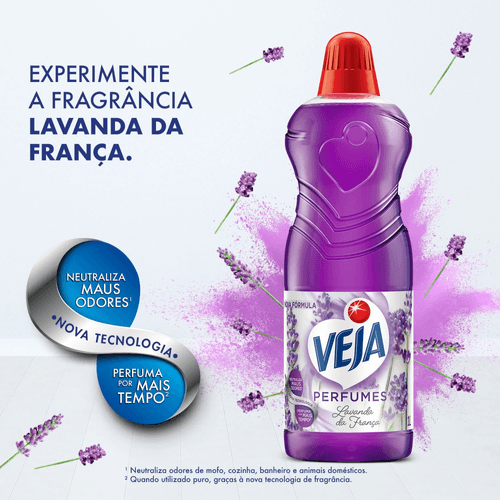 Limpador Perfumado Veja Lavanda da França - 1L