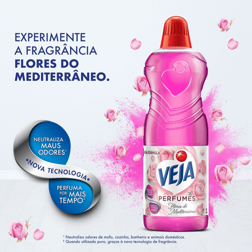 Limpador Perfumado Veja Flores do Mediterrâneo - 500ml