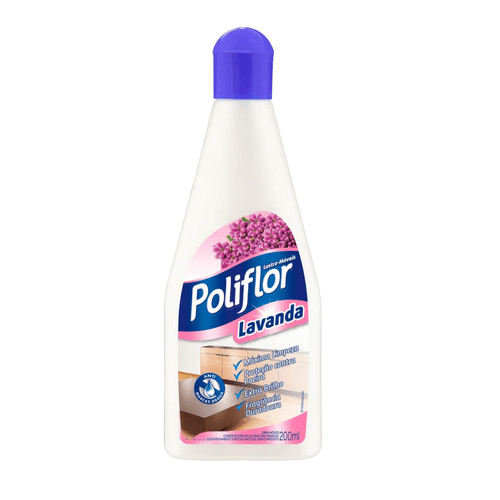 Lustra Móveis Poliflor Lavanda 200ml