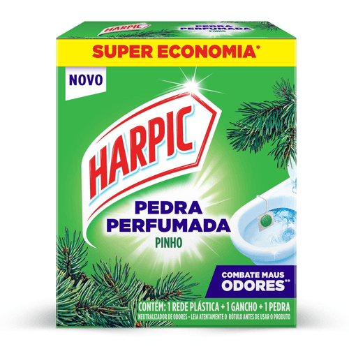 Detergente Sanitário Pedra Perfumada Pinho Campestre Harpic