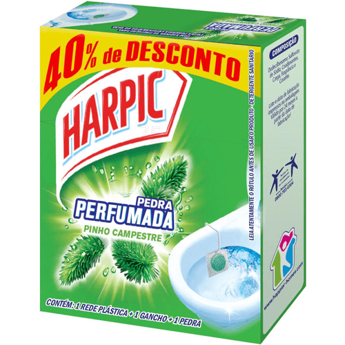 HARPIC PEDRA SANITÁRIA AROMA PLUS PINHO 1un 40% DE DESCONTO