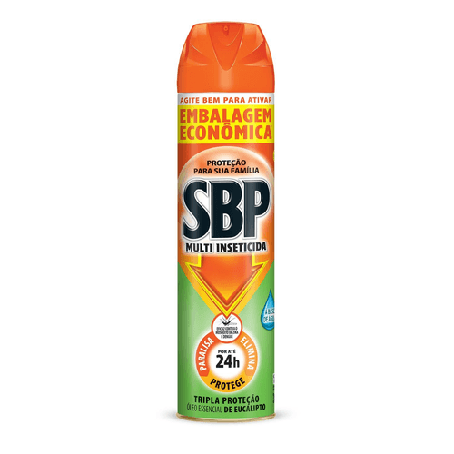 SBP Multi Inseticida Aerossol Óleo de Eucalipto 380ml Embalagem Econômica