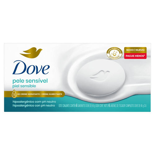 SAB DOVE 6X90G PELE SENS