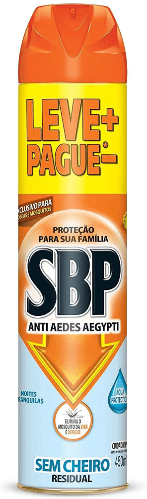 Inseticida SBP Anti Aedes Aegypti Spray 450ml