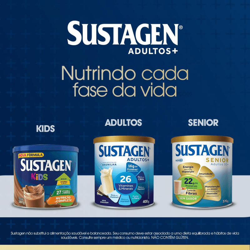 Po-para-Preparo-de-Bebida-Enriquecido-com-28-Vitaminas-e-Minerais-Baunilha-Sustagen-Adultos--Lata-400g