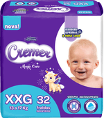 Fralda-Descartavel-Infantil-Cremer-Magic-Care-XXG-13-a-17kg-Pacote-32-Unidades