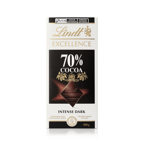 Chocolate Lindt Excellence Barra 70% Dark 100g