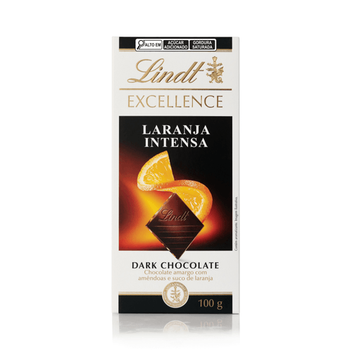 Chocolate Lindt Excellence Barra Dark Laranja 100g