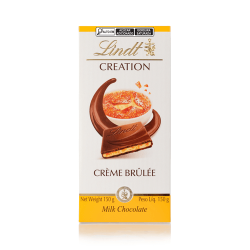 Chocolate Lindt Creation Recheio Creme Brulée Barra 150g