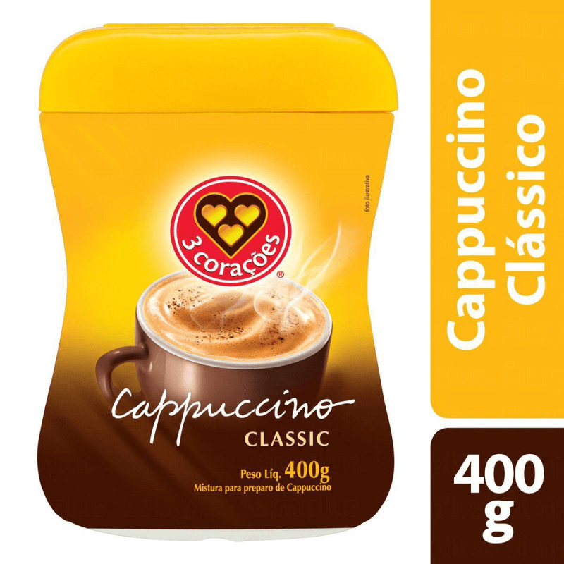 Cappuccino-Classic-3-Coracoes-Pote-400g